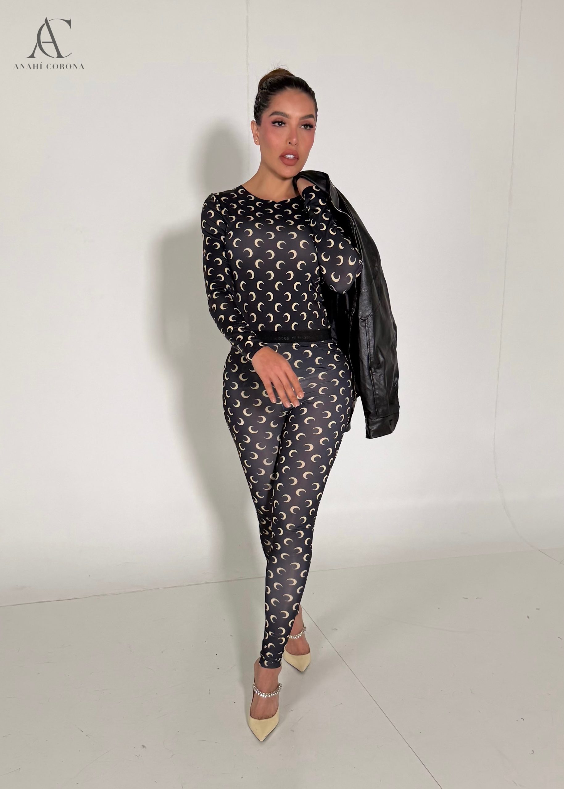 Blusa "Marina" negro/amarillo