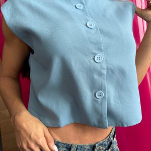 Chaleco "Tea" azul